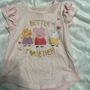Pink Peppa 3T short sleeve shirt